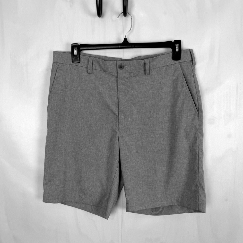 PGA Tour Golf Shorts Mens‎ 36 Gray Stretch Performance Flat Front Lightweight